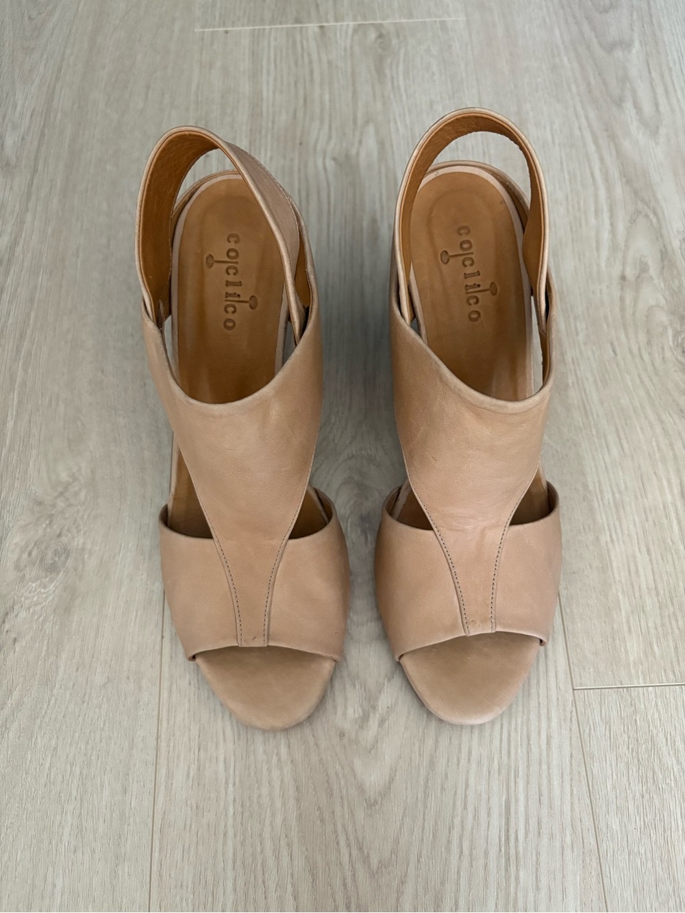 Coclico Tan Leather Heels - Picture 2 of 15